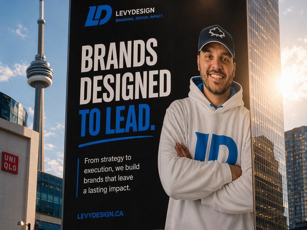 Speculative Levydesign billboard at Toronto Eaton Centre