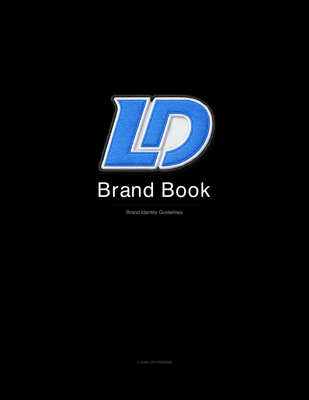Levydesign brand book cover