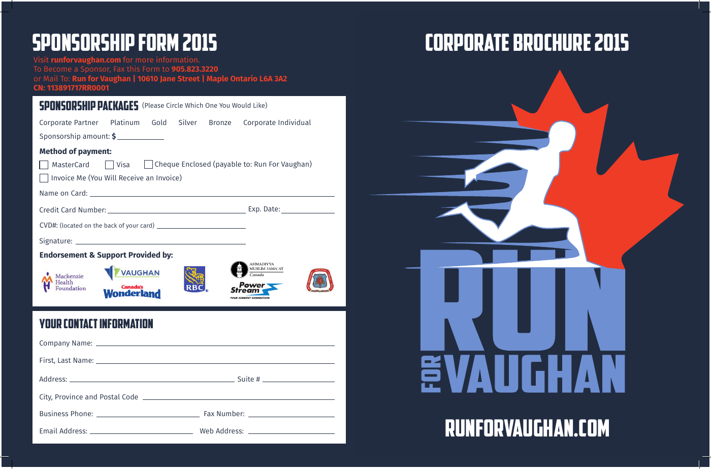Run for Vaughan cover